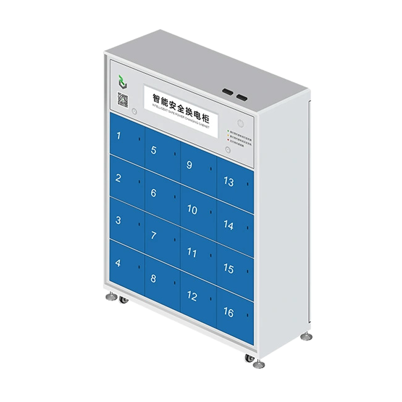 16-Bay Lightbox Charging and Swapping Cabinet