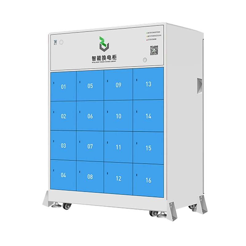 16-Bay Battery Swapping Cabinet