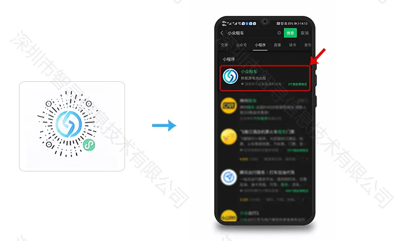 小众租车：小程序电动车租车还车详细演示