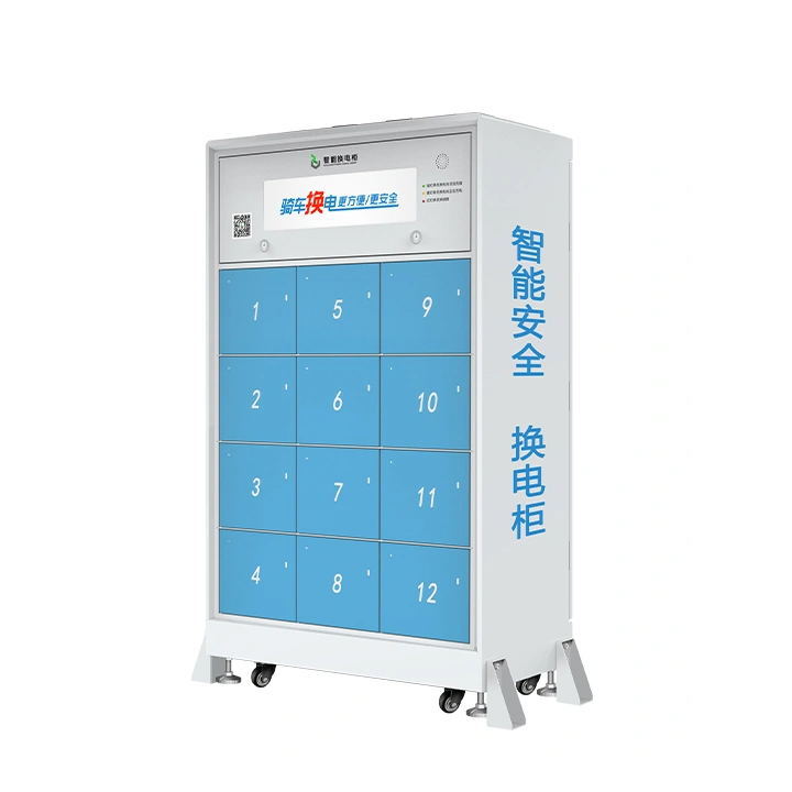 12 Warehouse Intelligent Battery Swap Cabinet - Light Box Style
